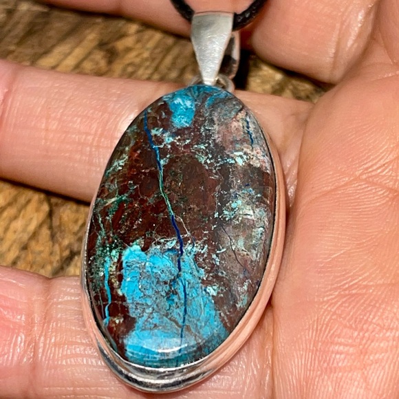 “Strengthening Stone” Turquoise Pendant 2” - Picture 4 of 17